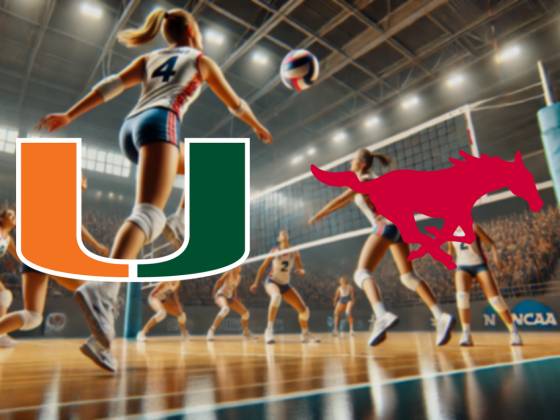 Miami Hurricanes at SMU Mustangs Womens Volleyball